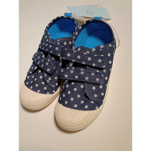 Cat & Jack Other - Cat & Jack Toddler Parker Sneakers - Navy Polka Dot - 12